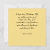 ヴィンテージマドンナと子供の宗教クリスマスカード サンキューカード (裏面)