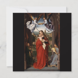 ヴィンテージマドンナと子供の宗教クリスマスカード サンキューカード