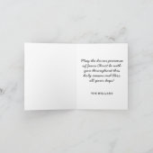 ヴィンテージマドンナと子供の宗教的なクリスマス シーズンカード (内部)