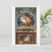 ヴィンテージマドンナ&チャイルド宗教レトロクリスマス シーズンカード (スタンド正面)