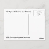 ヴィンテージマドンナ ポストカード (裏面)