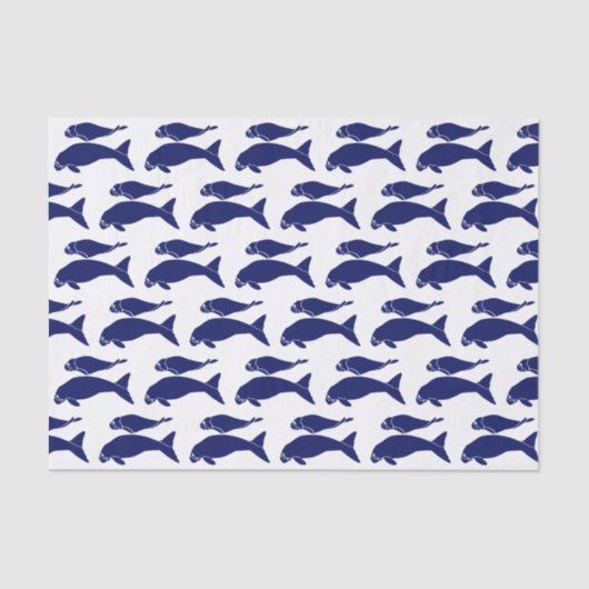 ヴィンテージマナットシルエットスケッチブルー 薄葉紙 (正面)