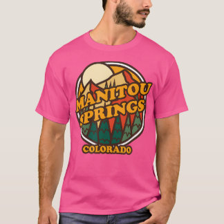 ヴィンテージマニトゥ春コロラドマウンテンハイキングS Tシャツ