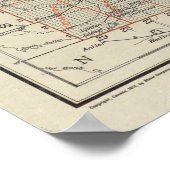 ヴィンテージマニトバの地図（1915年） ポスター (角)