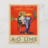 ヴィンテージマニラ香港日本オーストラリア旅行 ポストカード (正面)