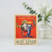 ヴィンテージマニラ香港日本オーストラリア旅行 ポストカード (スタンド正面)