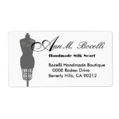 ヴィンテージマネキンドレス型枠ビジネスカスタマイズ ラベル (正面)