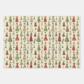 ヴィンテージマネキンパターン ラッピングペーパーシート (正面2)