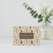 ヴィンテージマネキンパターン 名刺 (スタンド正面)