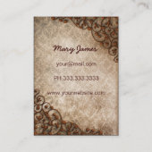 ヴィンテージマネキンファッション名刺 名刺 (裏面)