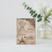 ヴィンテージマネキンファッション名刺 名刺 (スタンド正面)