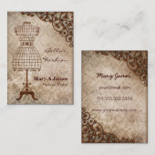 ヴィンテージマネキンファッション名刺 名刺 (正面/裏面)