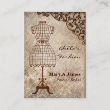 ヴィンテージマネキンファッション名刺