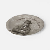 ヴィンテージマフィアおもしろいギャング ペーパープレート (アングル)