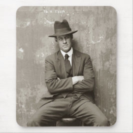ヴィンテージマフィアのギャングおもしろいポスター マウスパッド