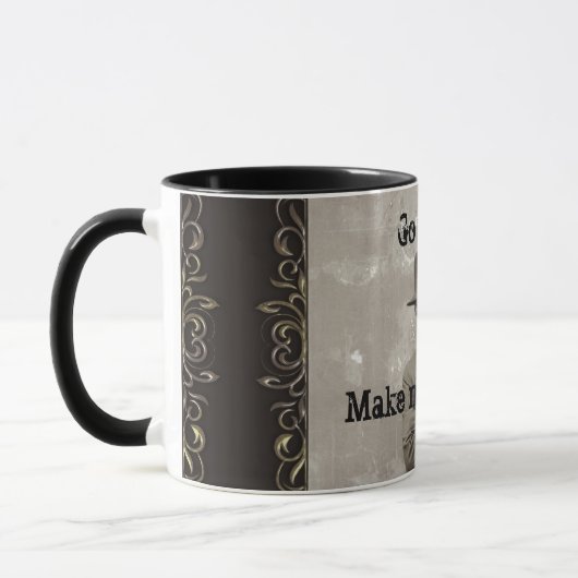 ヴィンテージマフィアの暴力団が私の日を作る マグカップ (左)