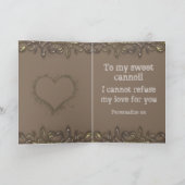 ヴィンテージマフィアの男性のロマンチックおもしろいな恋 カード (内部)