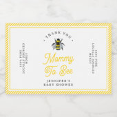 ヴィンテージママとビーの赤ちゃんシャワー蜂蜜のお気に入りラベル リキュールボトルラベル (シングルラベル)