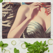 ヴィンテージママの娘 キッチンタオル (折り畳み)