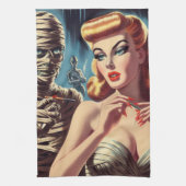 ヴィンテージママの娘 キッチンタオル (縦)