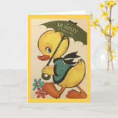 ヴィンテージママの日のグリーティングカード カード (黄色い花)