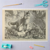 ヴィンテージママキツネエフェメラデクページ 薄葉紙 (クラフト)