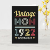 ヴィンテージママ1922 100th誕生日ギフト女性レトロ カード (黄色い花)