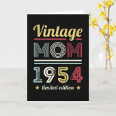 ヴィンテージママ1954 70th誕生日ギフト女性レトロ カード (黄色い花)