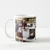 ヴィンテージマムインザキッチン料理アイースターハム コーヒーマグカップ (左)