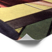 ヴィンテージマムインザキッチン料理アイースターハム ポスター (角)