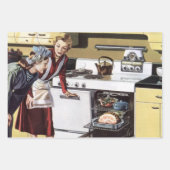 ヴィンテージマムインザキッチン料理アイースターハム ラッピングペーパーシート (正面2)