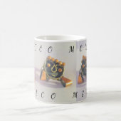 ヴィンテージマヤの職人をテーマにしたメキシコ コーヒーマグカップ (中央)