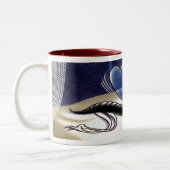 ヴィンテージマラリア蚊 ツートーンマグカップ (左)