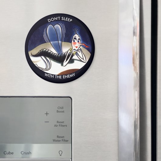 ヴィンテージマラリア蚊 マグネット (インサイチュ (冷蔵庫))