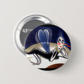 ヴィンテージマラリア蚊 缶バッジ (正面&裏面)