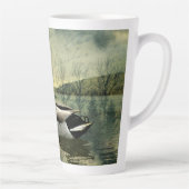 ヴィンテージマラードアヒル風化葉書 カフェラテマグ (右)