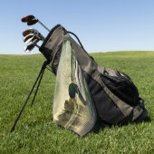 ヴィンテージマラードアヒル風化葉書 ゴルフタオル (グリーン)