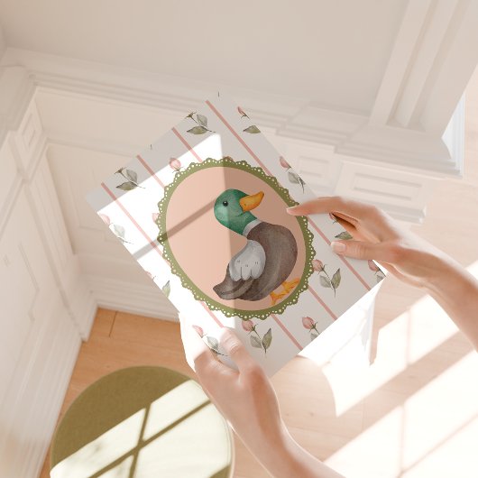 ヴィンテージマラードダック子供部屋ウォールアート ポスター