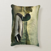 ヴィンテージマラードダック風化はがき アクセントクッション (裏面(縦))