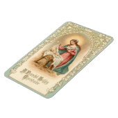 ヴィンテージマリアとイエズスの柔軟なクリスマスマグネット マグネット (左側)