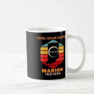 ヴィンテージマリオンインディアナ太陽のトータルEclipse 2024 コーヒーマグカップ