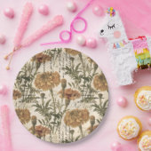 ヴィンテージマリゴールド紙プレート9" ペーパープレート (パーティー)