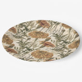 ヴィンテージマリゴールド紙プレート9" ペーパープレート (アングル)