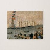 ヴィンテージマリタイムニューヨークヨットクラブレガッタ ジグソーパズル (横)