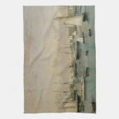 ヴィンテージマリタイム、ヨット飛行隊at Newport Harbor キッチンタオル (縦)