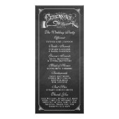 ヴィンテージマリッジシャルボード結婚式 プログラム (裏面)