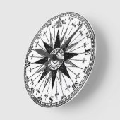 ヴィンテージマリナーズコンパスバラ中時計 ラウンド壁時計 (傾斜)