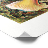 ヴィンテージマリンライフイラストレーション ポスター (角)