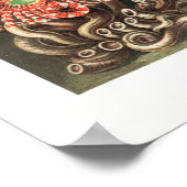 ヴィンテージマリンライフイラストレーション ポスター (角)