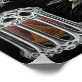 ヴィンテージマリンライフイラストレーション ポスター (角)